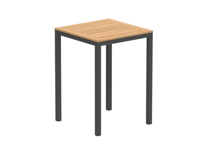 TABOELA - Square teak high table _ Royal Botania